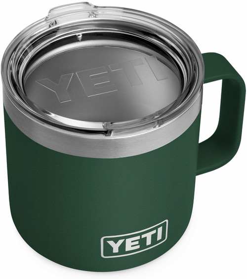 YETI Rambler 14oz Mug with Magslider Lid - Green - TackleDirect