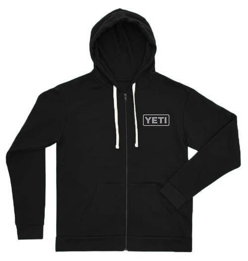 YETI Zip Logo Hoodie - Black - Large