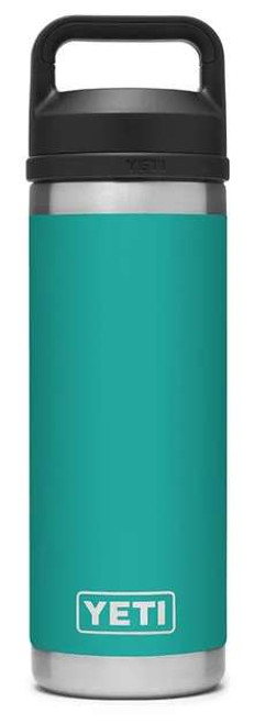 YETI Rambler Bottle - 18 oz. - Chug Cap - Aquifer Blue - TackleDirect