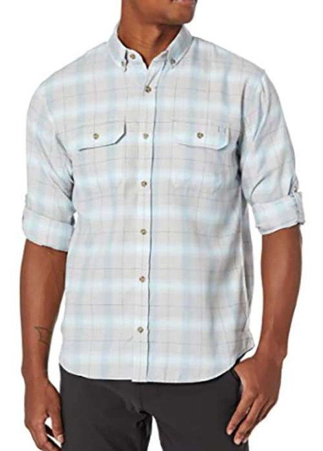 Huk Maverick Fishing Flannel Shirt - Glacier - 3X-Large - TackleDirect