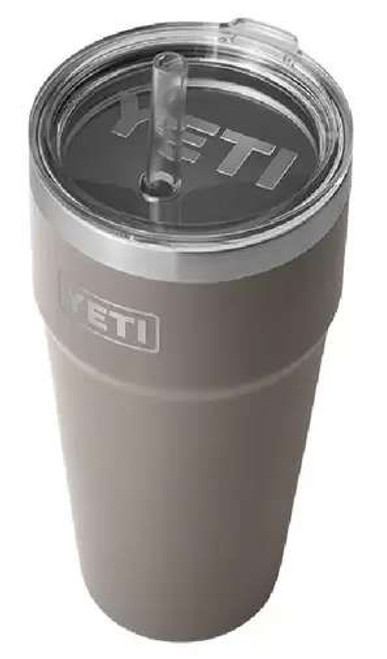 YETI Rambler 26-fl oz Stainless Steel Cup with Straw Lid at