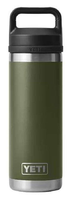 YETI Rambler Bottle - 18 oz. - Chug Cap - Highlands Olive - TackleDirect