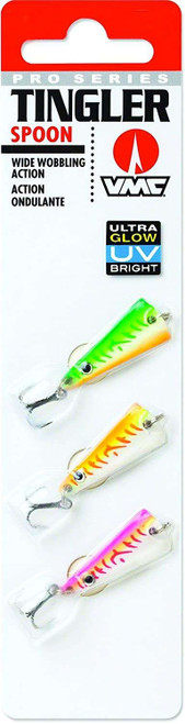 VMC Tingler Spoon Kit - 1/8oz - Glow UV