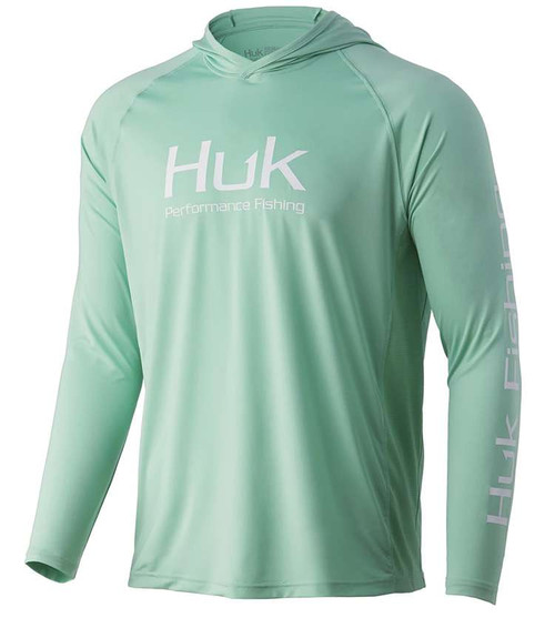 Huk Vented Pursuit Hoodie - Dusty Jade - 2X-Large - TackleDirect