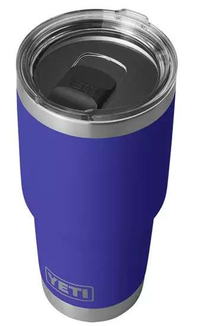 YETI Rambler Tumbler 30oz with Magslider Lid - Offshore Blue - TackleDirect