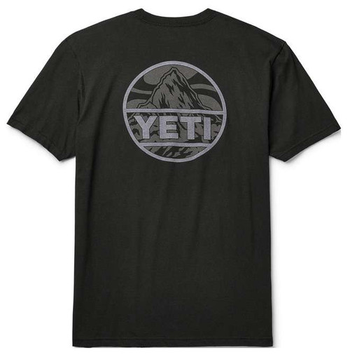 YETI Mountain Badge Short Sleeve T-Shirt - Black - 2X-Large