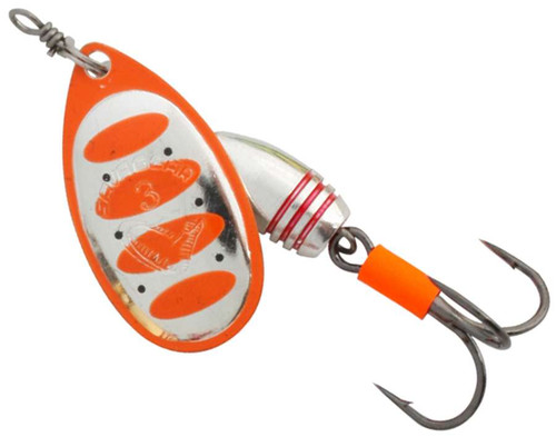 Savage Gear Rotex Spinner - #1 - Fluro Orange Silver - TackleDirect