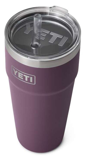 YETI Rambler 26-fl oz Stainless Steel Cup with Straw Lid at