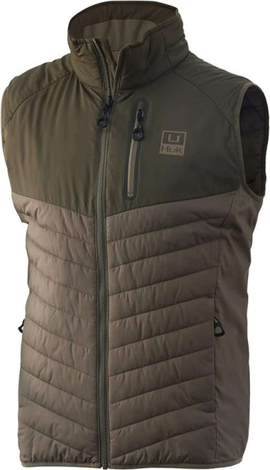 Huk Icon X Puffy Vest - Fallen Rock - Large - TackleDirect