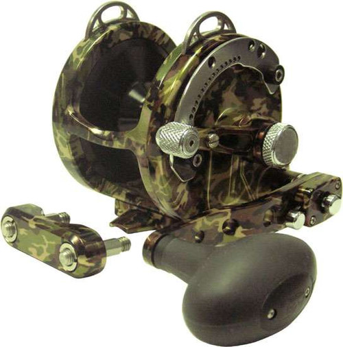 Avet HX 5/2 MC Raptor Two-Speed Lever Drag Casting Reel Green Camo