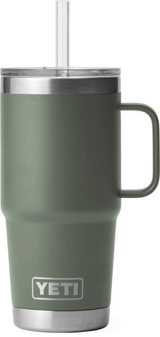 Yeti Rambler 26 oz Stackable Straw Cup, Camp Green