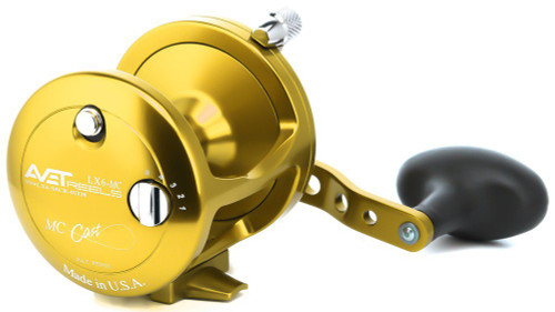 Avet LX 6.0 MC Single Speed Lever Drag Casting Reel Gold - Left Hand