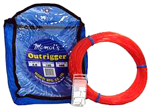 TACKLEWORKS OUTRIGGER LEADER LINE MONO 2MM 100YDS 400LB W CRIMPS