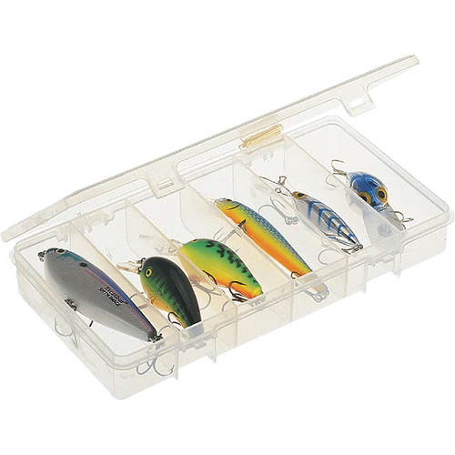 Plano* Two-Sided Tackle Box w/ 46 Compartments- Clear