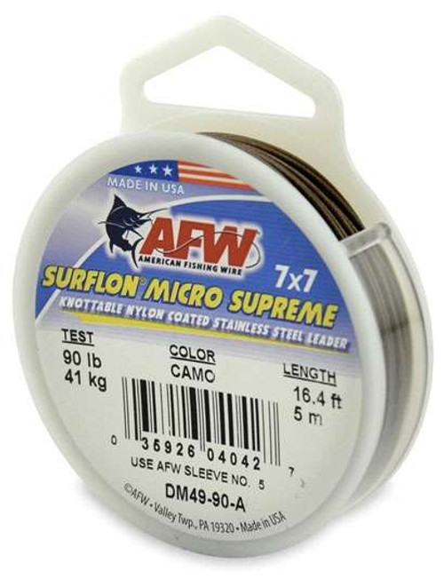 American Fishing Wire Surflon Micro Supreme Leader - Camo