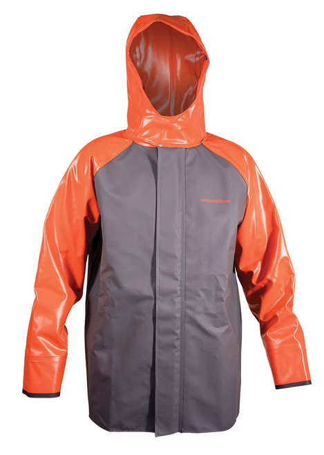 Grundens Hauler Jacket - Orange/Grey - XS - TackleDirect