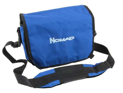 Rolling Nomad- Medium Light Blue Water Resistant Storage Pouch for Travel, Luggage, Beach, Toiletries- 10.2x7.6x0.4