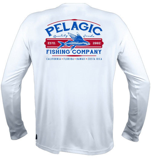 Pelagic Aquatek Fish Co. LS Shirt - White - 2XL - TackleDirect