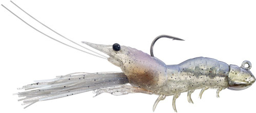 LIVETARGET Fleeing Shrimp - 3-1/2in - White Shrimp - TackleDirect