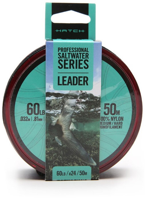 Hatch HMLM-H50-60LB Pro SS Med/Hard Mono Leader - 50M - TackleDirect