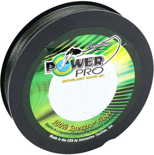 Power Pro 20lb 300yds Braided Spectra Fishing Line Moss Green