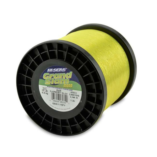 Hi-Seas Grand Slam Mono 1 lb. Spool Fluorescent Yellow GSM-1-15FY