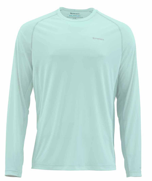 Simms Solarflex LS Crewneck Shirt - Wintergreen - L - TackleDirect