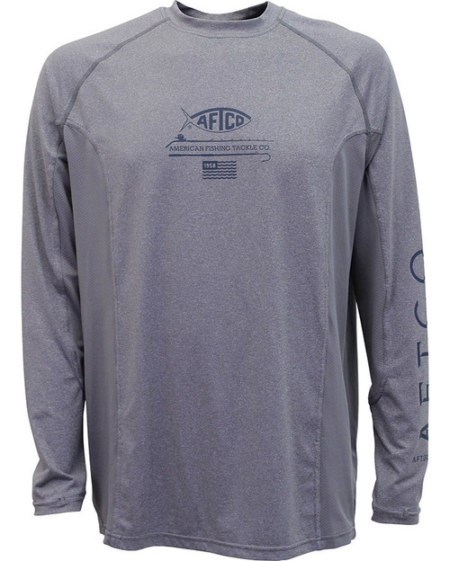 AFTCO Barracuda Geo Cool Hooded LS Performance Shirt