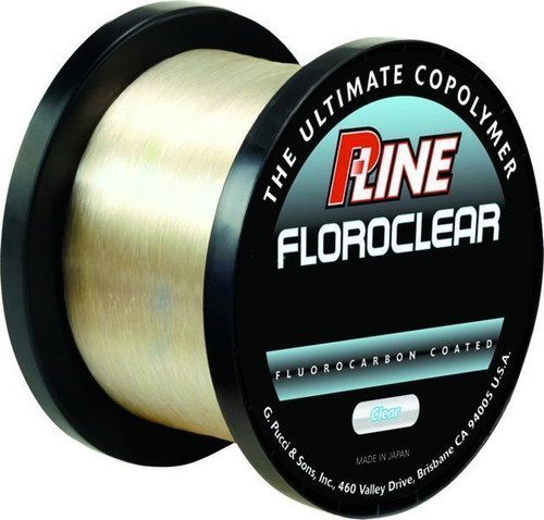P-Line Floroclear Fluorocarbon Coated Mono Line - 25lb - 3000yds