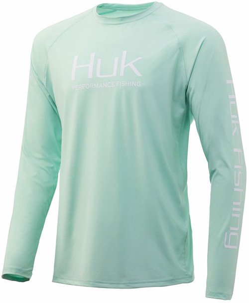 Huk Pursuit Vented Long Sleeve Shirt - Lichen - X-Large - TackleDirect