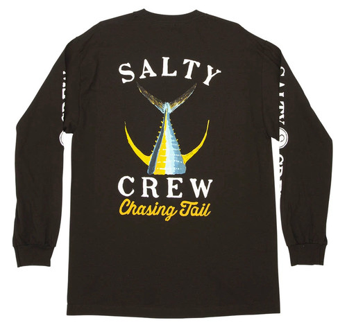 Salty Crew Tailed Long Sleeve T-Shirt - Black - XL - TackleDirect