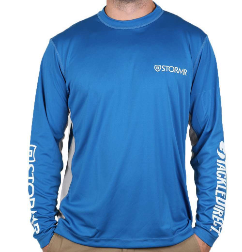 Magellan Outdoors blue long sleeve moisture wicking fishing shirt. Size  small