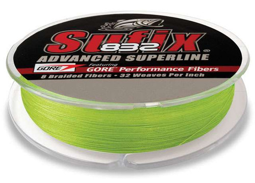 Sufix 832 Advanced Superline 660-106L Neon Lime 6lb 300yds