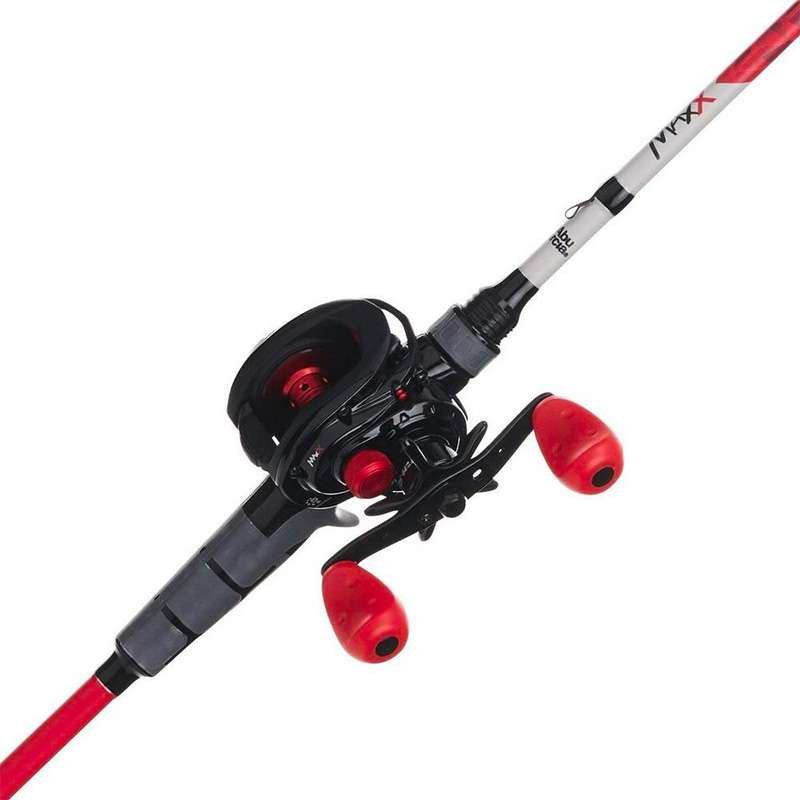  Abu Garcia 6'6” Max STX Fishing Rod and Reel Baitcast Combo, 5  +1 Ball Bearings with Lightweight Graphite Frame & Sideplates, MagTrax  Brake System : Sports & Outdoors