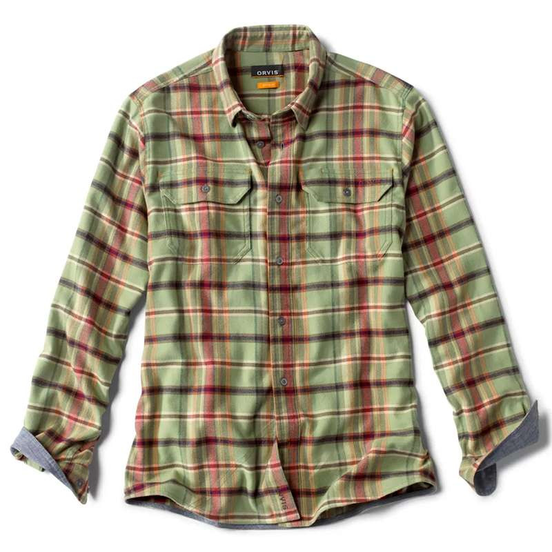 ORVIS Men's Midweight Mountain Tech Flannel Shirt - Great Outdoor Shop