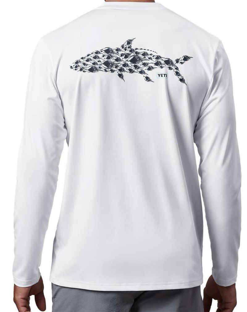 Limited YETI Tarpon Long Sleeve Sunshirt - White - TackleDirect, yeti  sleeve 