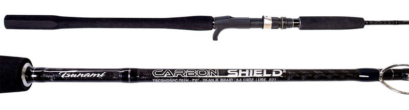 Tsunami Carbon Shield II TSCSHDII701MH スピニングロッド