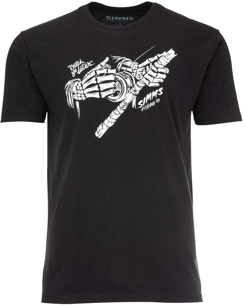 Simms Grim Reeler T-Shirt - Black - TackleDirect
