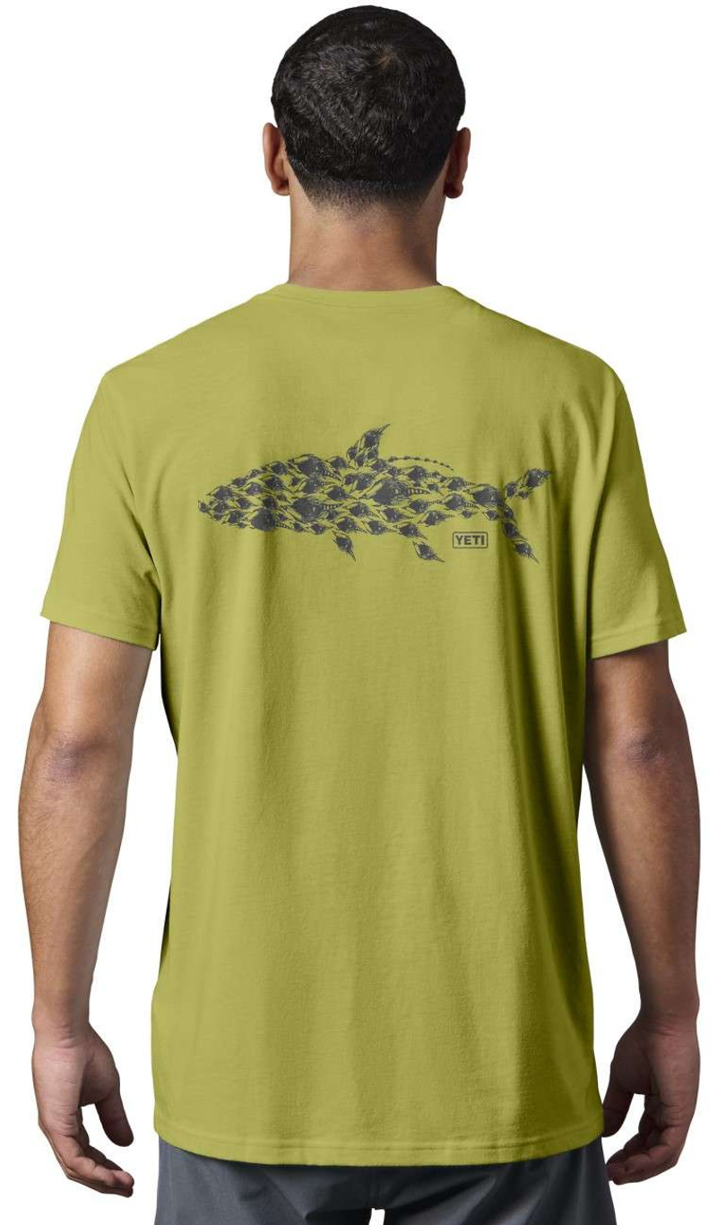 Yeti Womens Turkey Feather SS V-Neck - Sand - TackleDirect