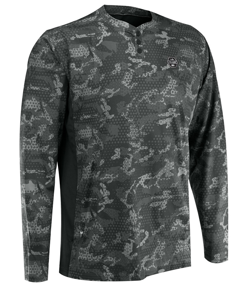 Pelagic VaporTek Open Seas Hooded Logo Patch Long-Sleeve Shirt for Men