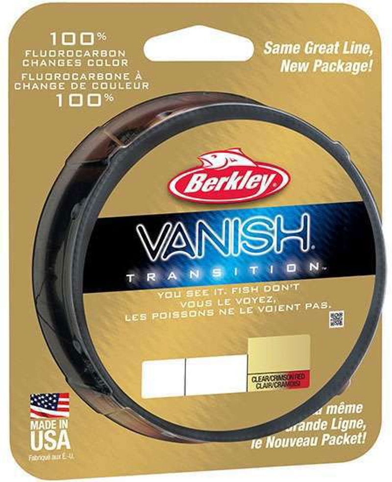 Yd pound test Clear Berkley Vanish Fluorocarbon Fishing Line