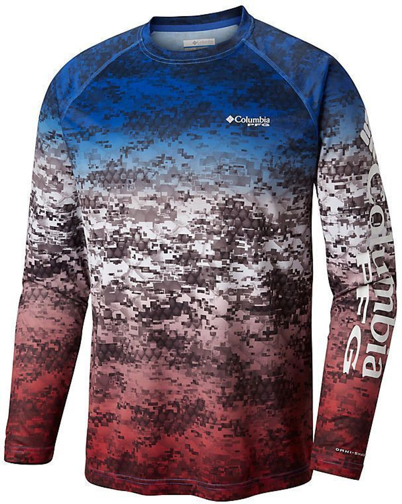 Columbia PFG Super TT L/S Shirt - Hyper Blue Realtree L - TackleDirect