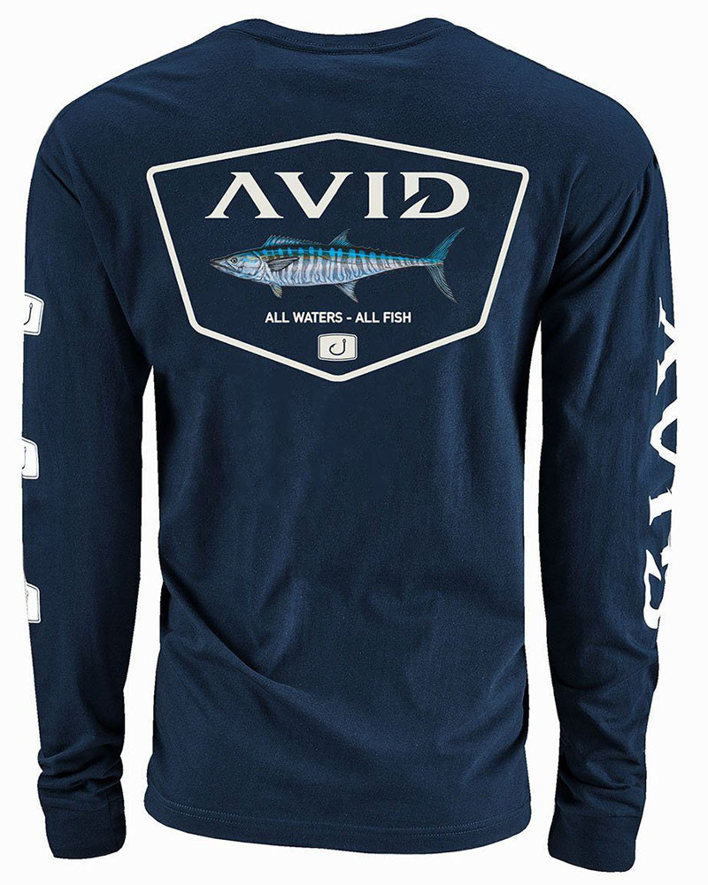 AVID Sportswear Wahoo Crest Long Sleeve Shirt - TackleDirect