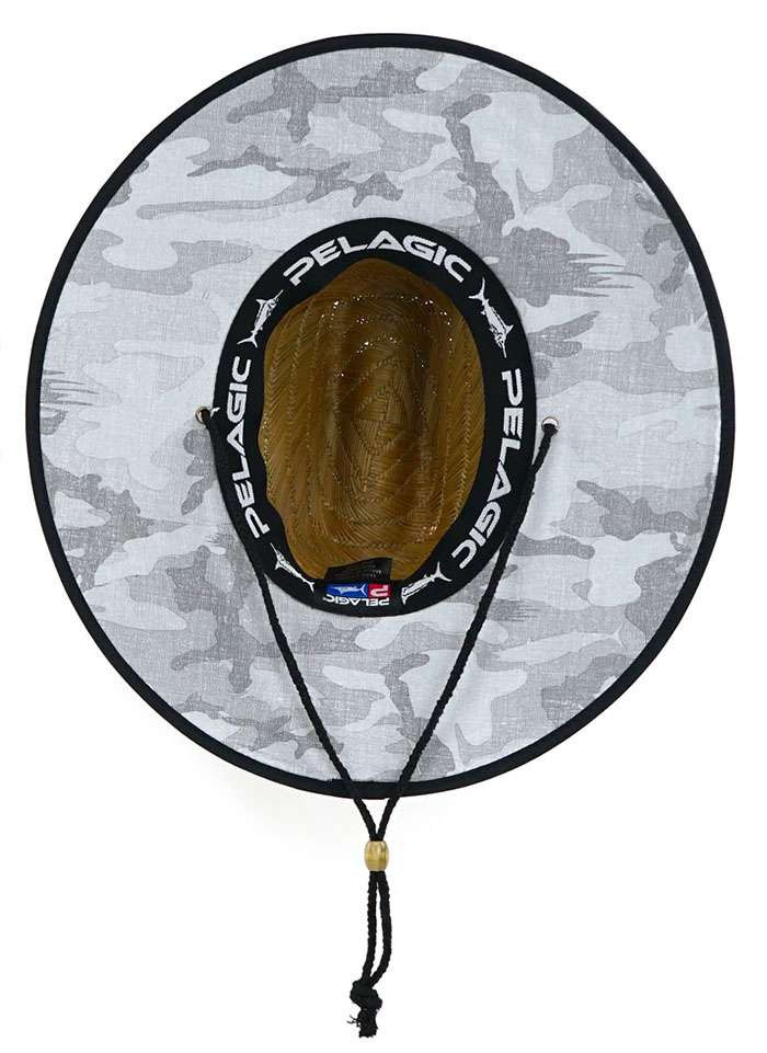 Pelagic Baja Straw Fishing Hat Fish Camo TackleDirect