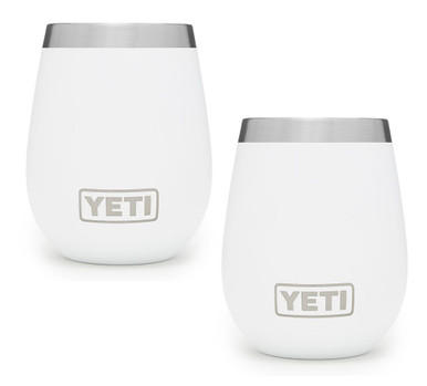 Yeti Rambler Wine Tumbler 2 Pack WHITE 🎁 Gift Set 🎁