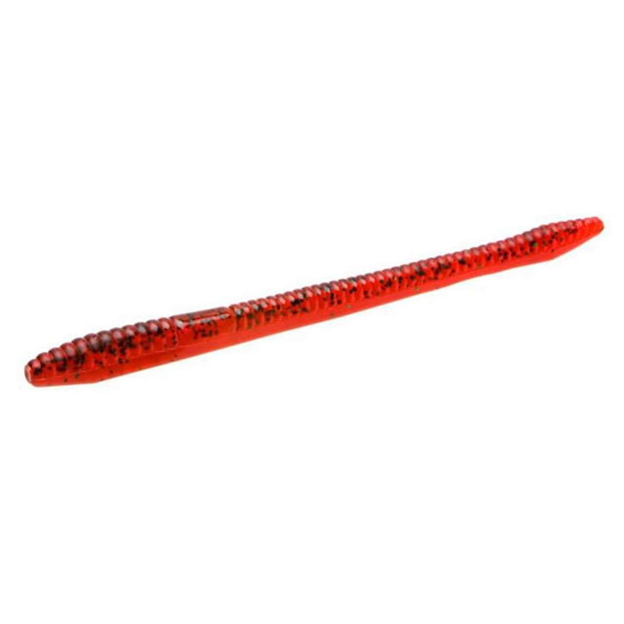 Zoom Finesse Worm Salt Impregnated Bait 4-1/2 in Red Bug Shad