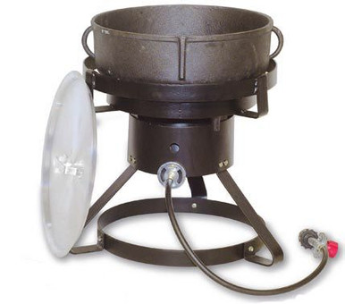 King Kooker 10 Gallon Cast Iron Jambalaya Cooker Kit, Model# 1740