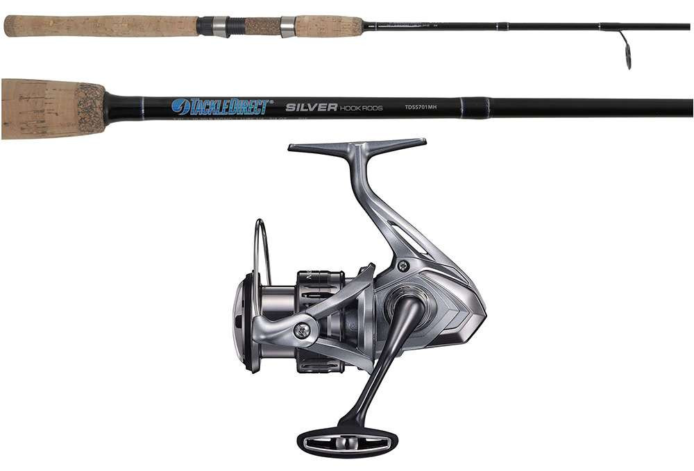 Shimano Stradic STC5000XGFL/Silver Hook TDSS702MH Combo - TackleDirect