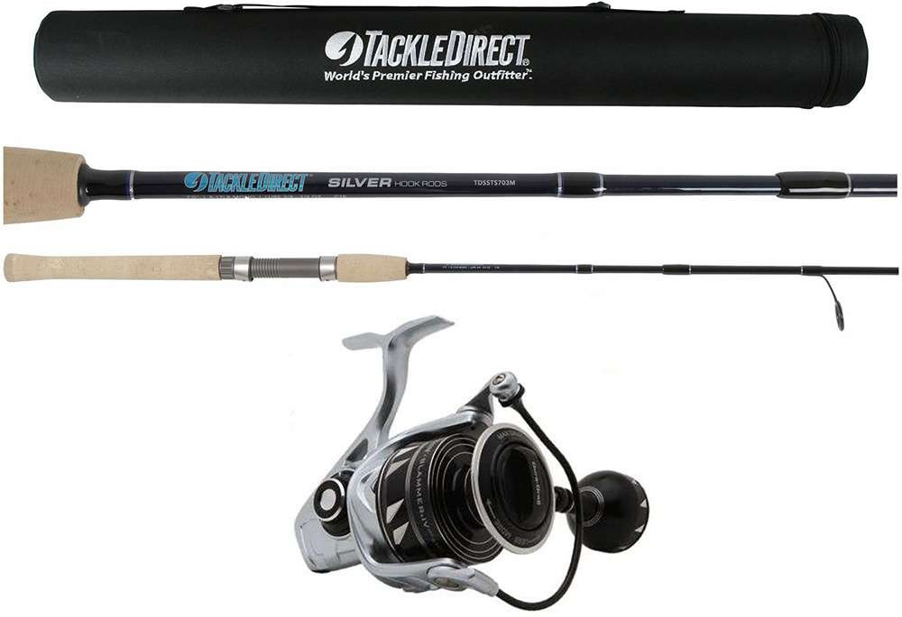 TackleDirect Silver Hook Spinning Travel Combos
