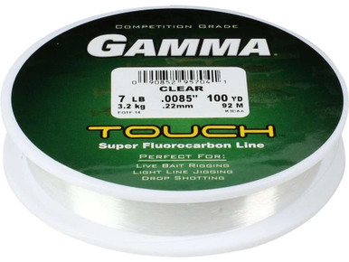 Gamma Touch - 100% Spr Fluorocarbon Line - 3lb - 500yd - TackleDirect